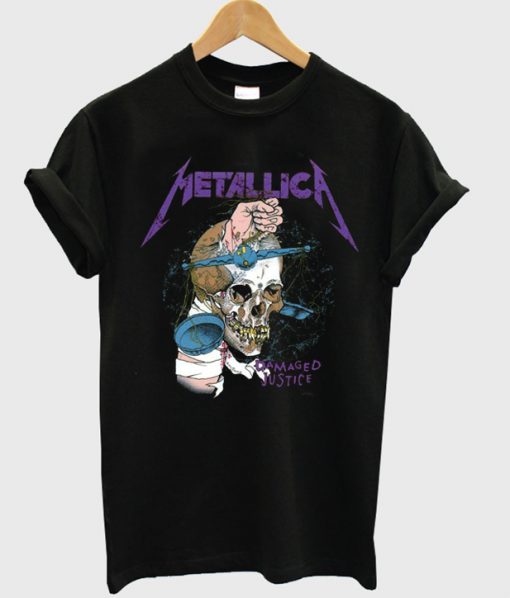 metallica damaged justice t shirt