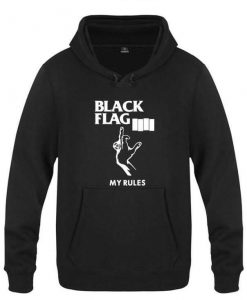 Black Flag My Rules Hoodie