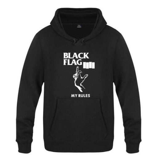 Black Flag My Rules Hoodie