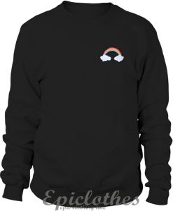 Clouds amd raainbow Sweatshirt