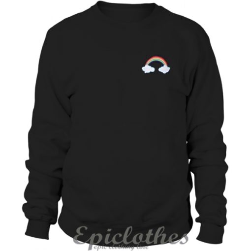 Clouds amd raainbow Sweatshirt