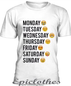 Daily emoticon t-shirt