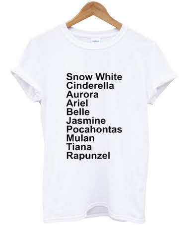 disney princess name shirt