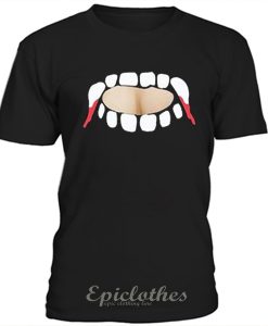 Gabby Show, vampire teeth cut out t shirt
