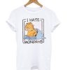 Garfield I hate mondays t-shirt