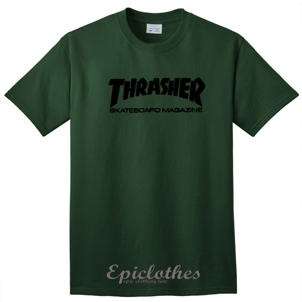 Green Thrasher skateboard Magazine t-shirt - epiclothes