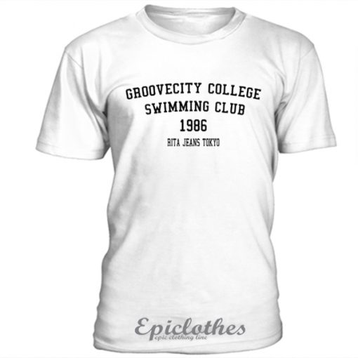 Groovecity college swimming club t-shirt