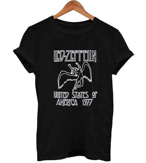 led zeppelin united states america 1977 t shirt