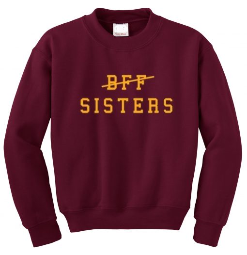 Maroon BFF Sisters Sweatshirt