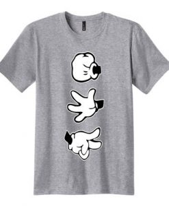 Mickey Hands Rock Paper Scissors T-shirt