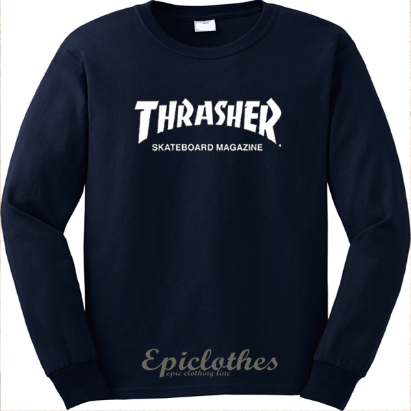 navy thrasher sweatshirt