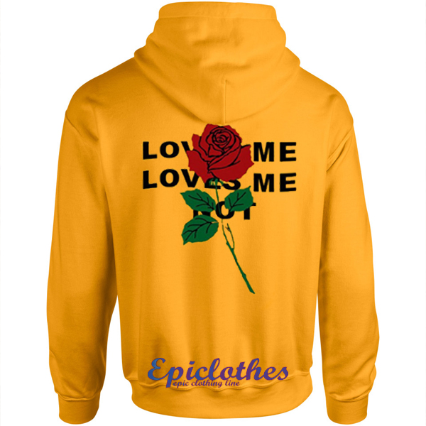 yellow hoodie with roses