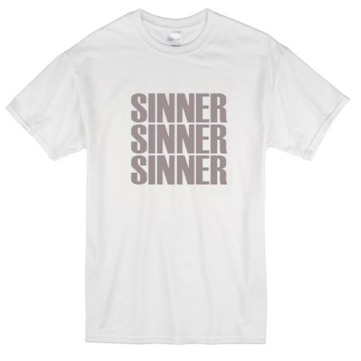 Sinner white T-shirt - Copy