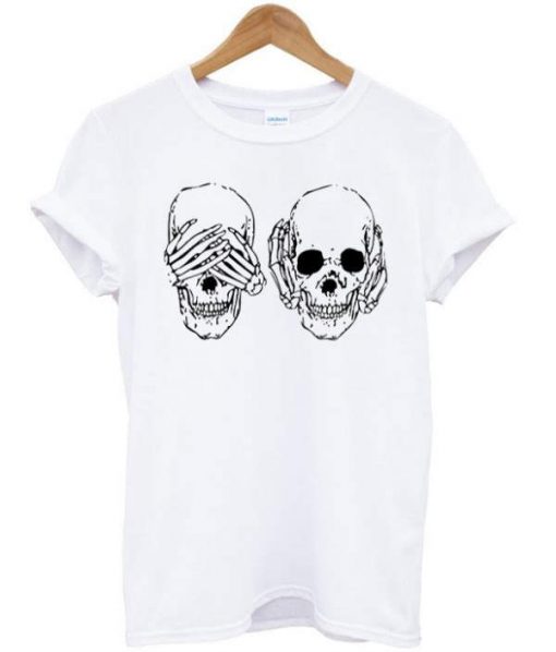 Skull Hear See No Evil T-shirt