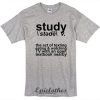 Study definition t-shirt