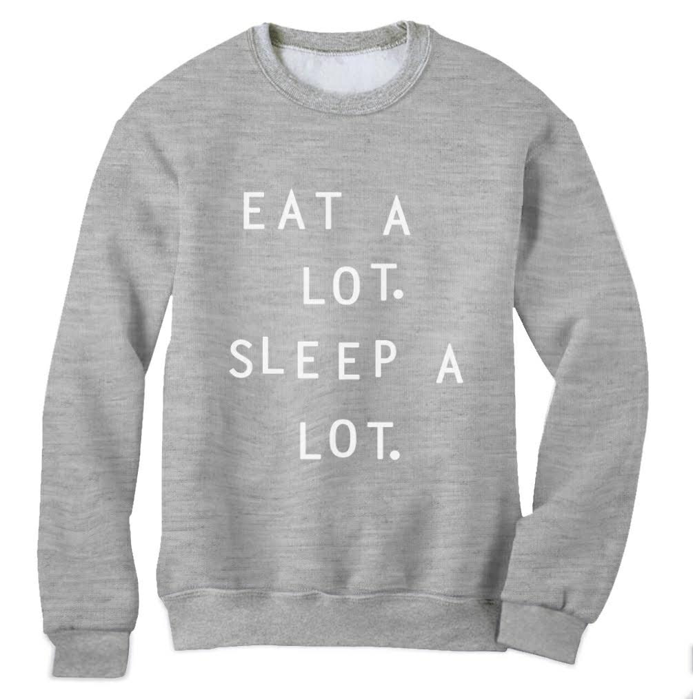 be nice get lots of sleep sweatshirt