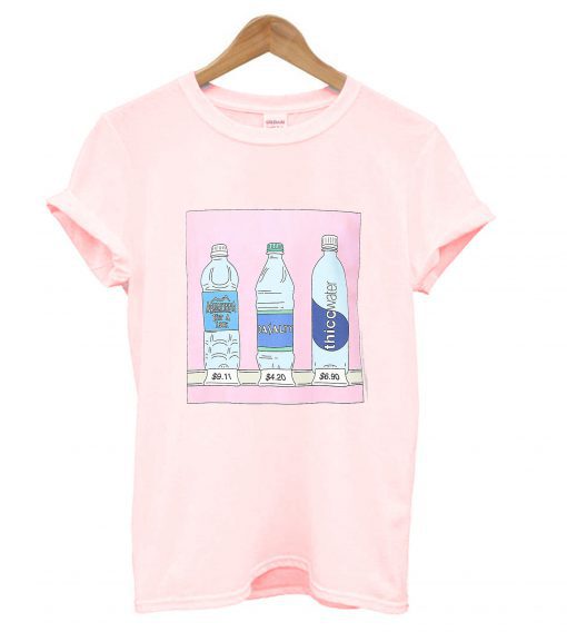 Corner Store Water Bottles Pink T shirt
