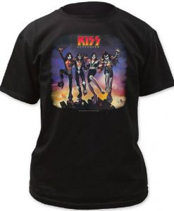 Kiss Destroyer Blue Logo t shirt