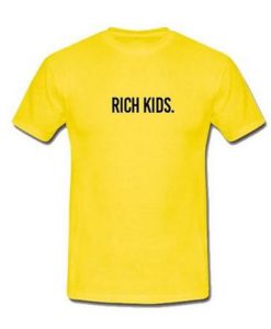 Rich Kids yellow t shirt