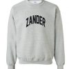 Zander Font logo Sweatshirt