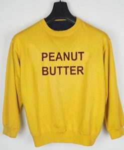 peanut butter yellow unisex sweatshirt
