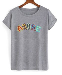 Amore Colorful Letter T Shirt