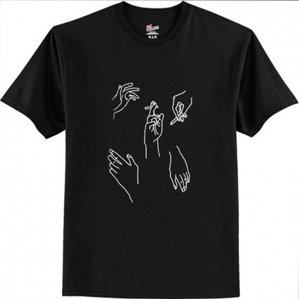 two hands t shirt