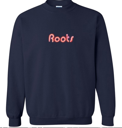 roots yellow sweater