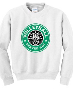Volleyball served Hot Sweatshirt
