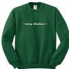 merry christmas green sweatshirt