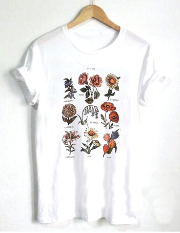 Bloom Flower Graphic T Shirt