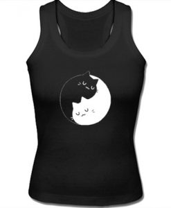 Yin Yang Cat Tank top