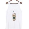 Cartoon Starbucks Drink Tank Tops