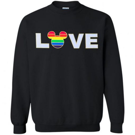 Mickey Rainbow love sweater