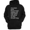 Mountain Pose Forward Fold Yoga Hoodie