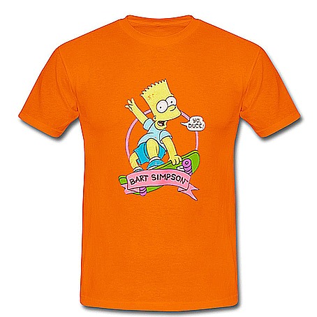 bart blue shirt
