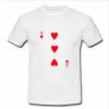 3 Love Heart Card Poker T Shirt