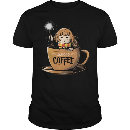 Harry Potter Accio Coffee T-shirt