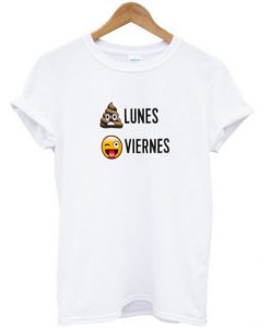 Lunes Viernes Emoji T Shirt