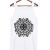 Bonnie Ethnic Print Halter Tie Tanktop