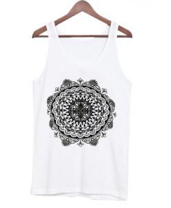 Bonnie Ethnic Print Halter Tie Tanktop