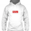 Hefner Red Box Logo Hoodie