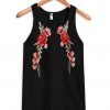 rose patch tank top
