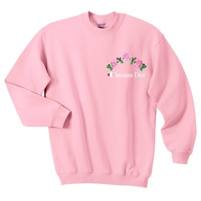 dior pink sweatshirt