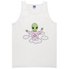 Cute Alien in Clouds Tanktop