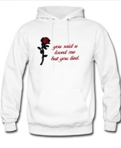 you said you love me but you lied hoodie