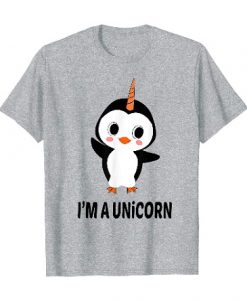 Penguin I'm A Unicorn Funny T Shirt