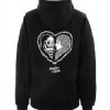 sketchy heart tank hoodie