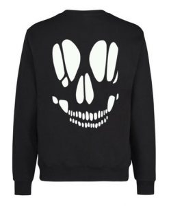 Cut Out Skull Sweatshirt back