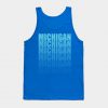 Michigan Gradient in Teal Tank Top